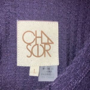 Chaser Purple Casual Sweater